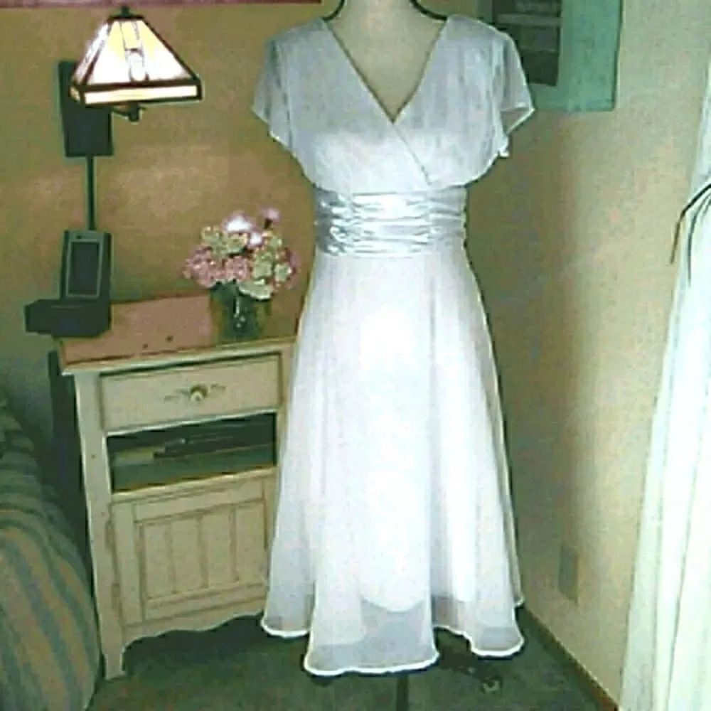 Connected Apparel White Dress